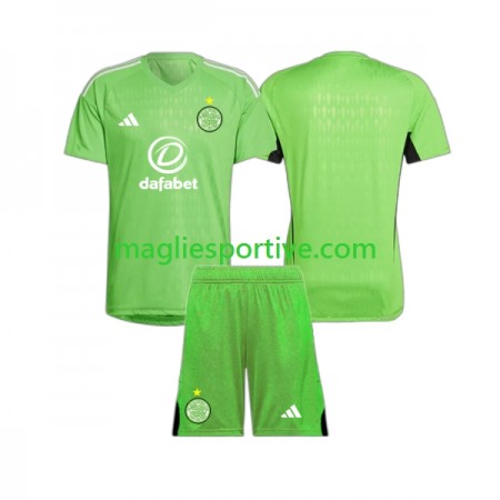 Completo Calcio Celtic Portiere Bambino Divisa Trasferta 2023-2024
